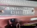 1962 Oldsmobile Cutlass F-85 2 Door Convertible Info Tag