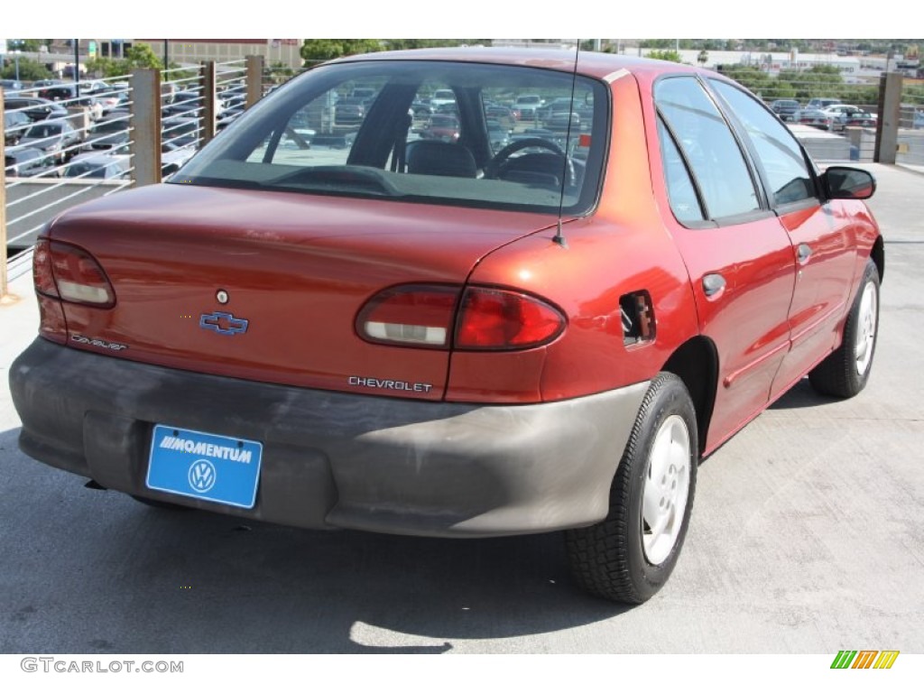 1998 Cavalier Sedan - Cayenne Red Metallic / Gray photo #7