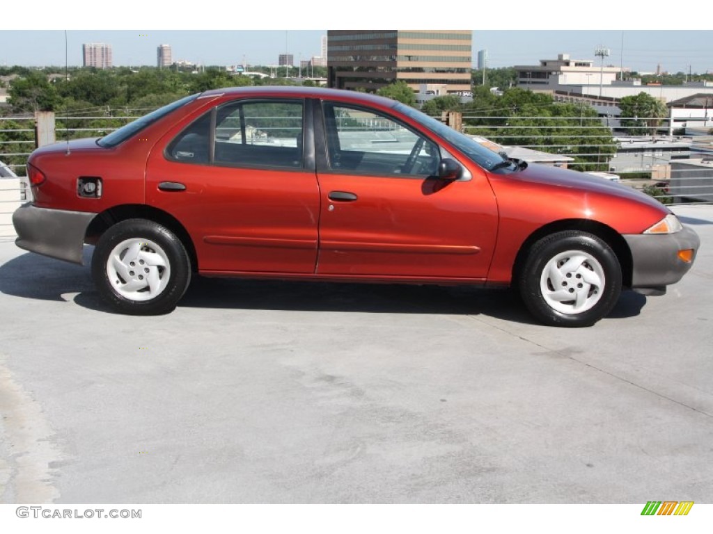1998 Cavalier Sedan - Cayenne Red Metallic / Gray photo #10