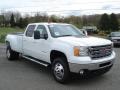 Front 3/4 View of 2012 Sierra 3500HD SLT Crew Cab 4x4 Dually