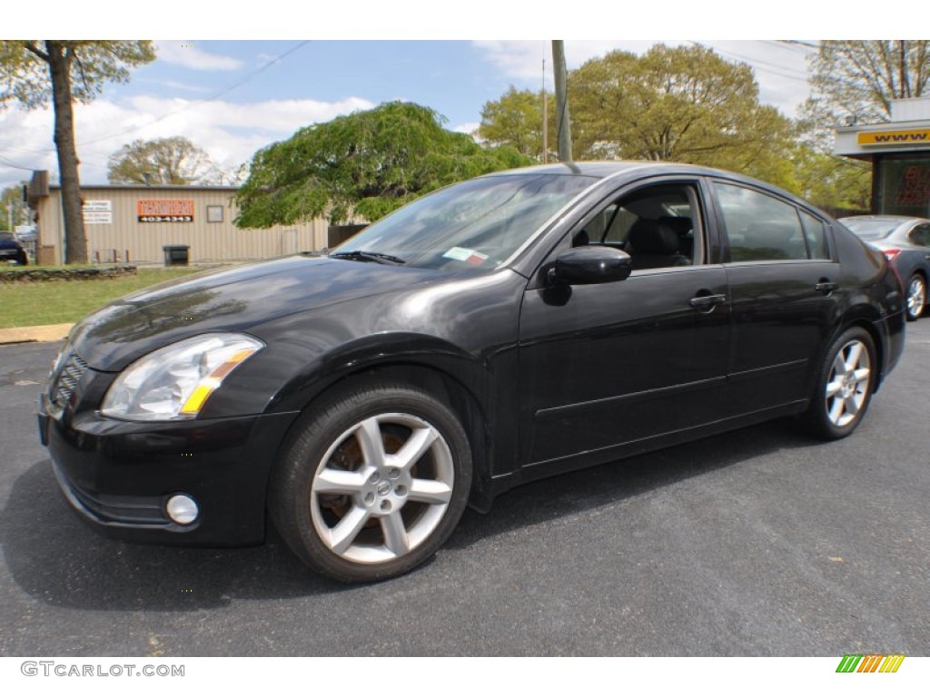 2005 Maxima 3.5 SE - Onyx Black / Black photo #1