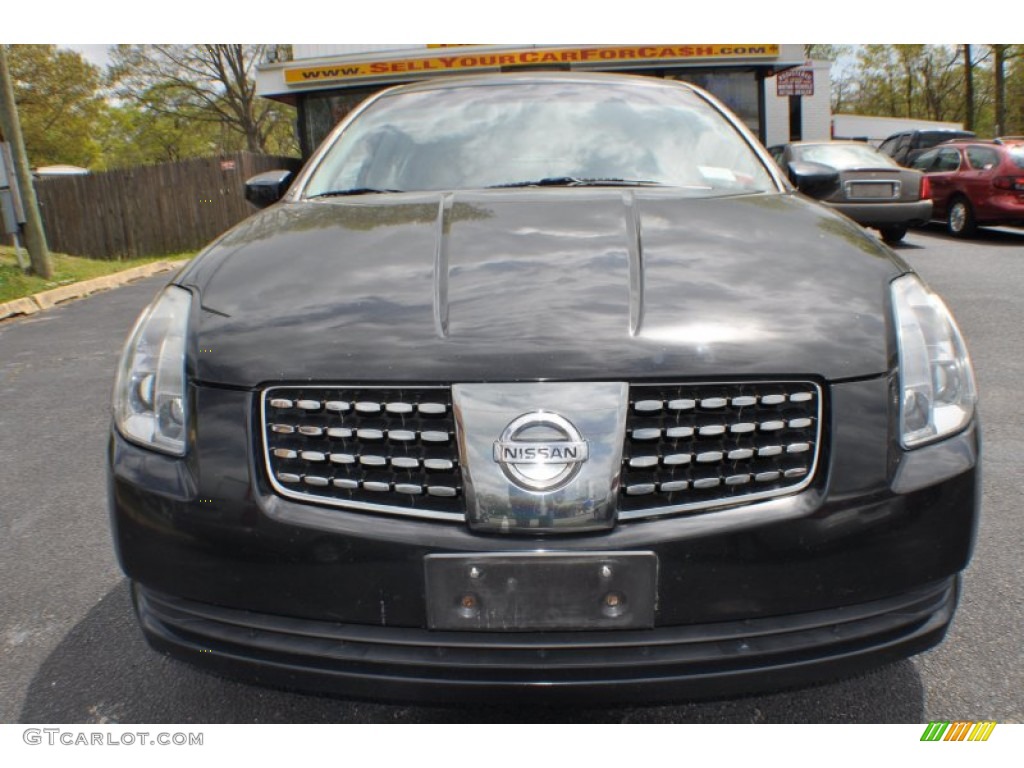 2005 Maxima 3.5 SE - Onyx Black / Black photo #2
