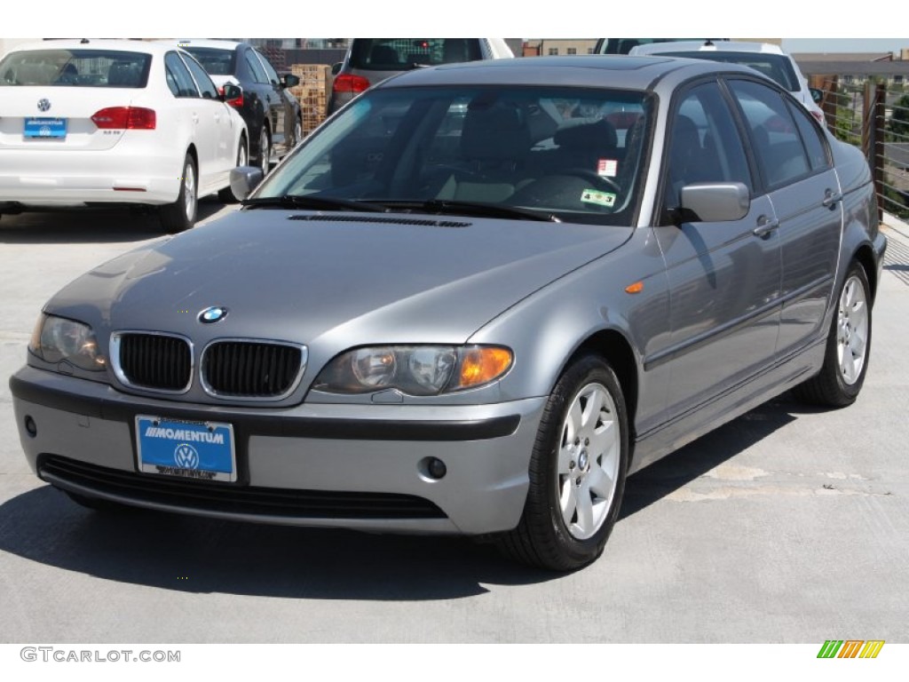 2005 3 Series 325i Sedan - Silver Grey Metallic / Grey photo #3