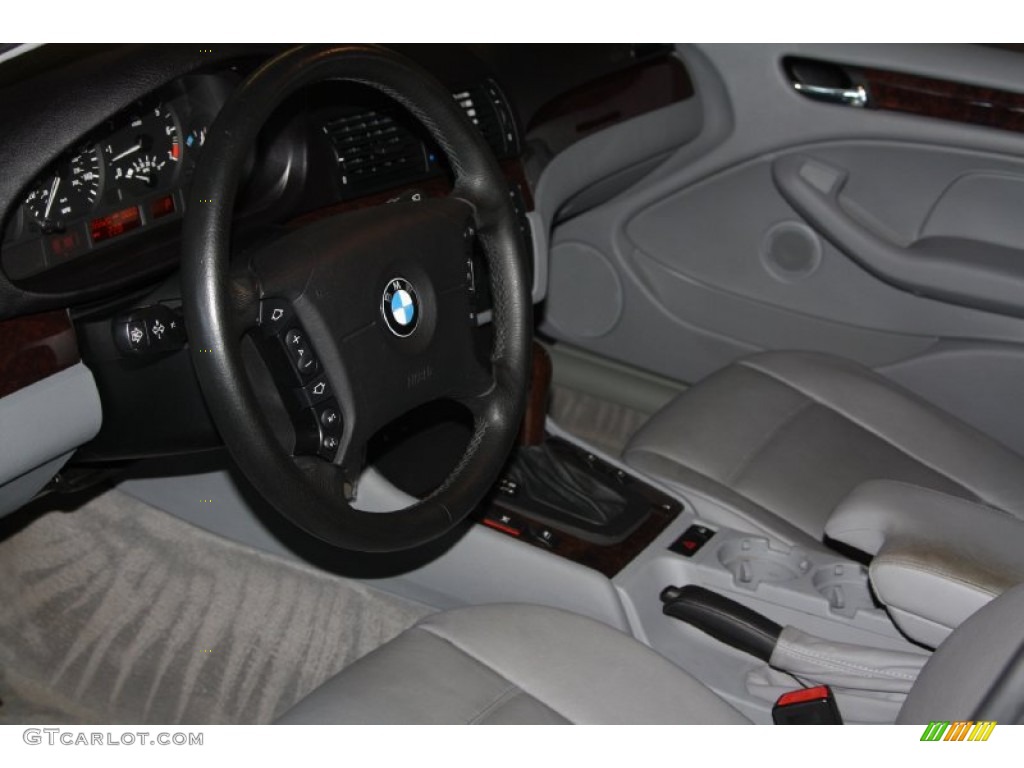 2005 3 Series 325i Sedan - Silver Grey Metallic / Grey photo #12