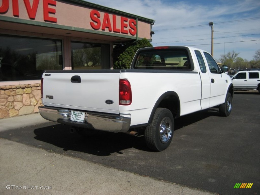 1999 F150 XL Extended Cab 4x4 - Oxford White / Medium Prairie Tan photo #6