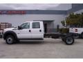 Oxford White 2012 Ford F550 Super Duty XL Crew Cab 4x4 Chassis