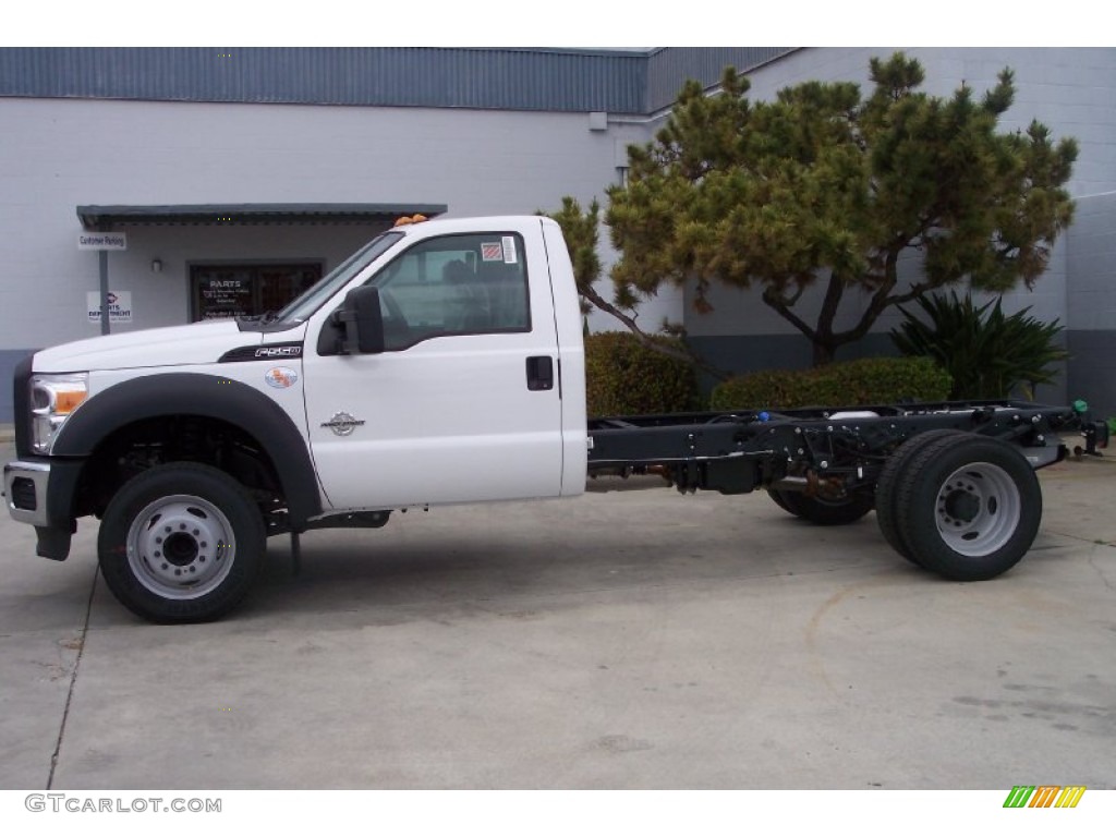 Oxford White 2012 Ford F550 Super Duty XL Regular Cab Chassis Exterior Photo #64239668