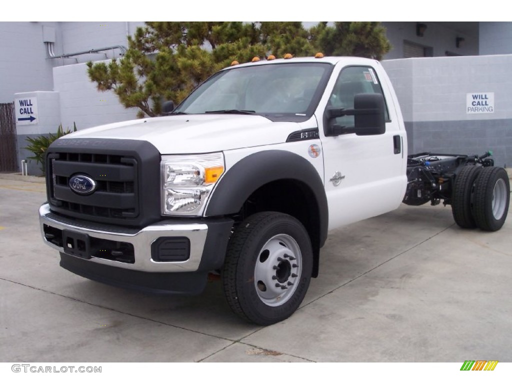 Oxford White 2012 Ford F550 Super Duty XL Regular Cab Chassis Exterior Photo #64239689