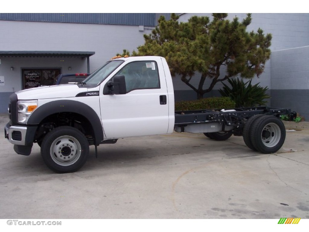 Oxford White 2012 Ford F550 Super Duty XL Regular Cab Chassis Exterior Photo #64239905