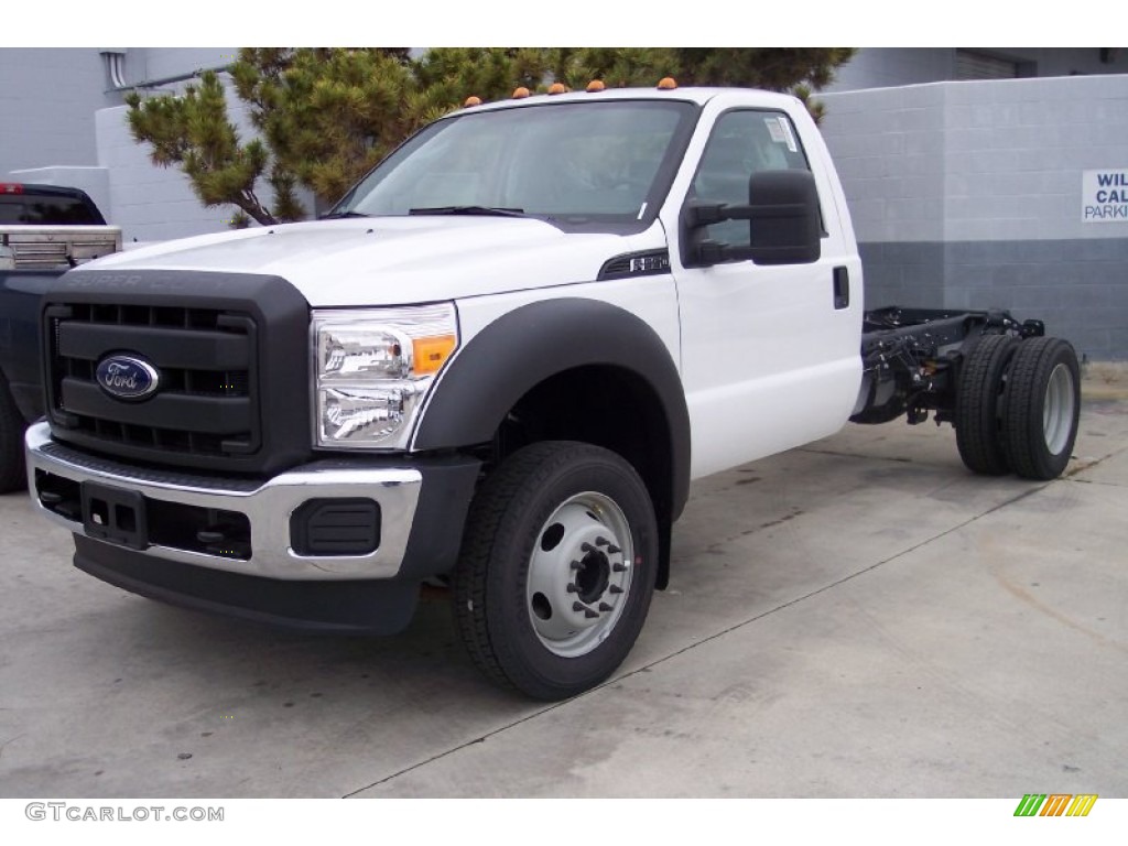 Oxford White 2012 Ford F550 Super Duty XL Regular Cab Chassis Exterior Photo #64239911