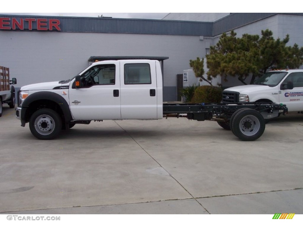 Oxford White 2012 Ford F550 Super Duty XL Crew Cab Chassis Exterior Photo #64239989
