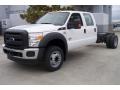 Oxford White 2012 Ford F550 Super Duty XL Crew Cab Chassis Exterior