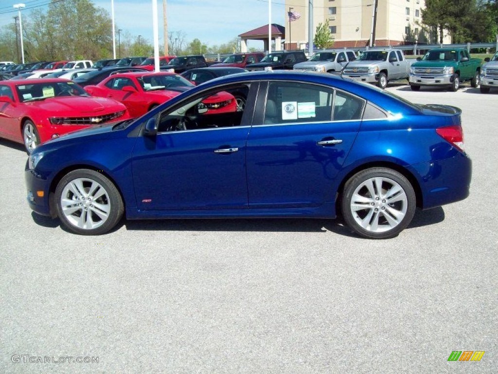 2012 Cruze LTZ - Blue Topaz Metallic / Jet Black photo #13