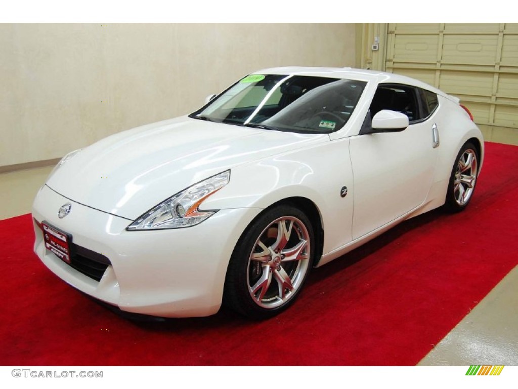 2009 370Z Touring Coupe - Pearl White / Black Leather photo #3