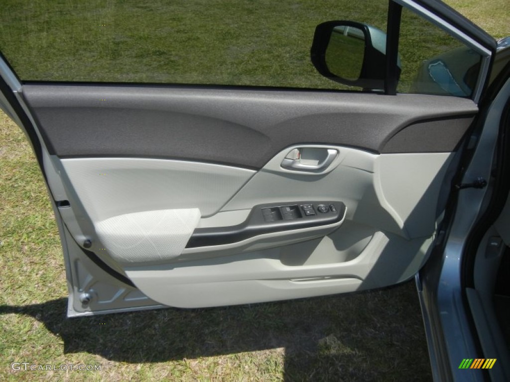 2012 Honda Civic LX Sedan Gray Door Panel Photo #64242902