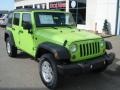 Gecko Green 2012 Jeep Wrangler Unlimited Sport S 4x4 Exterior