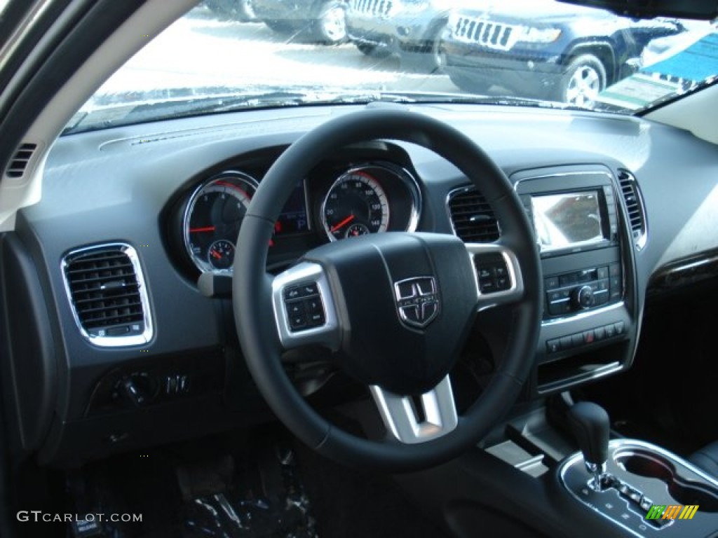 2012 Durango Crew AWD - Mineral Gray Metallic / Black photo #13