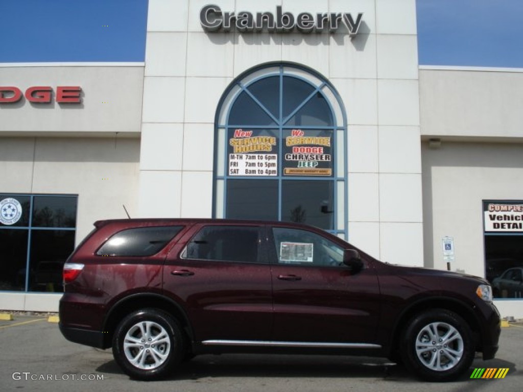 2012 Durango SXT AWD - Deep Molten Red Pearl / Dark Graystone/Medium Graystone photo #1