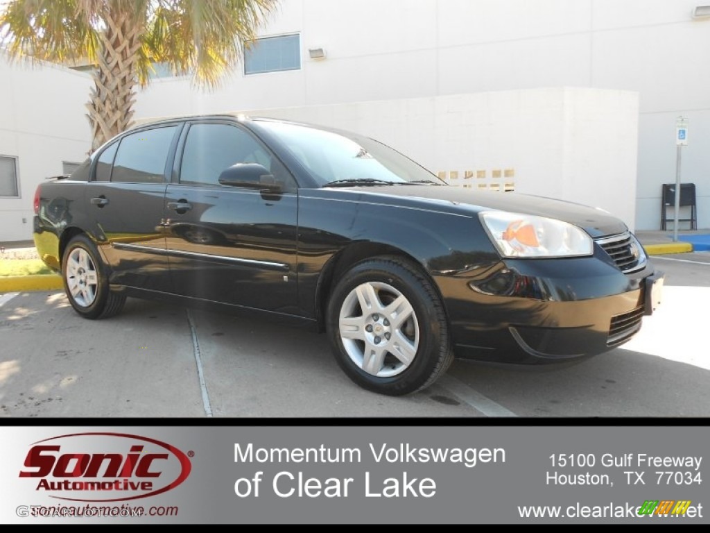 2006 Malibu LT V6 Sedan - Black / Titanium Gray photo #1