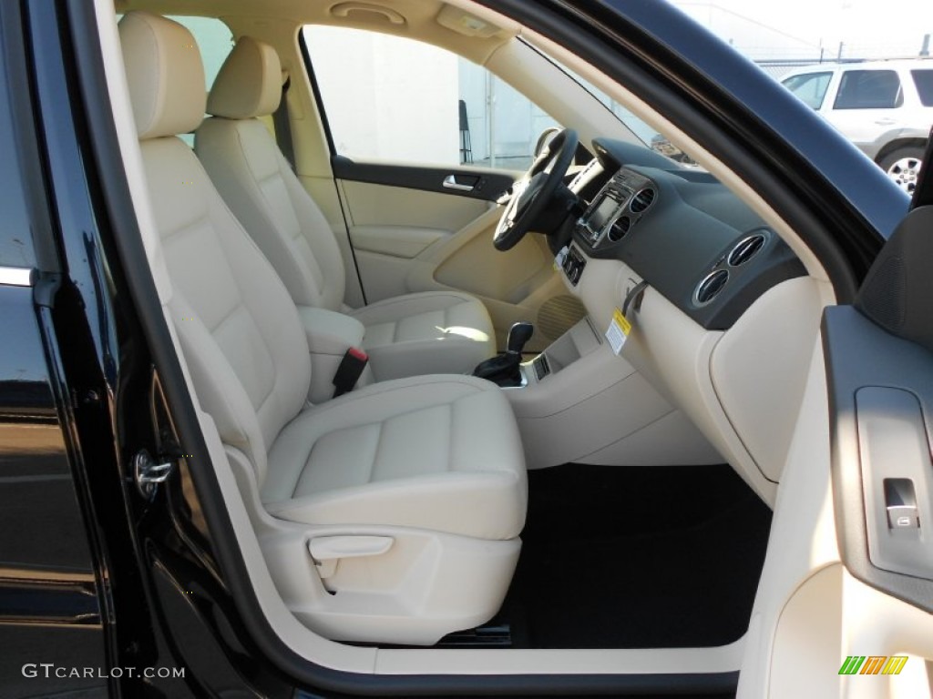 2012 Tiguan SE - Deep Black Metallic / Beige photo #13