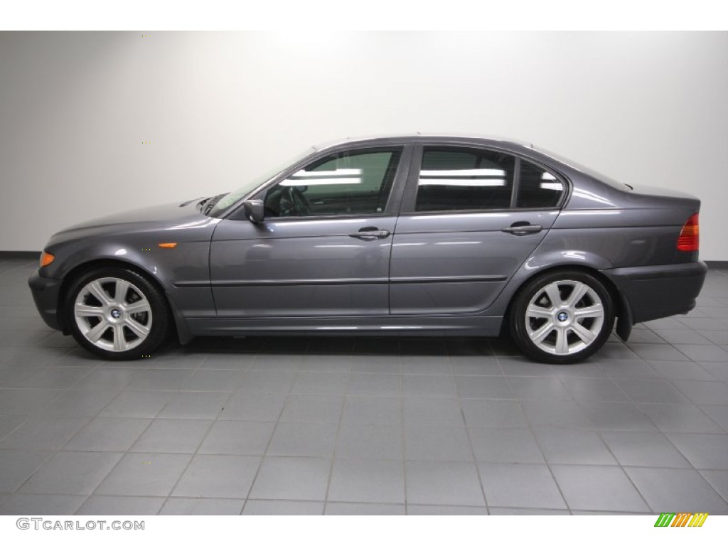 2003 3 Series 325i Sedan - Steel Grey Metallic / Grey photo #2