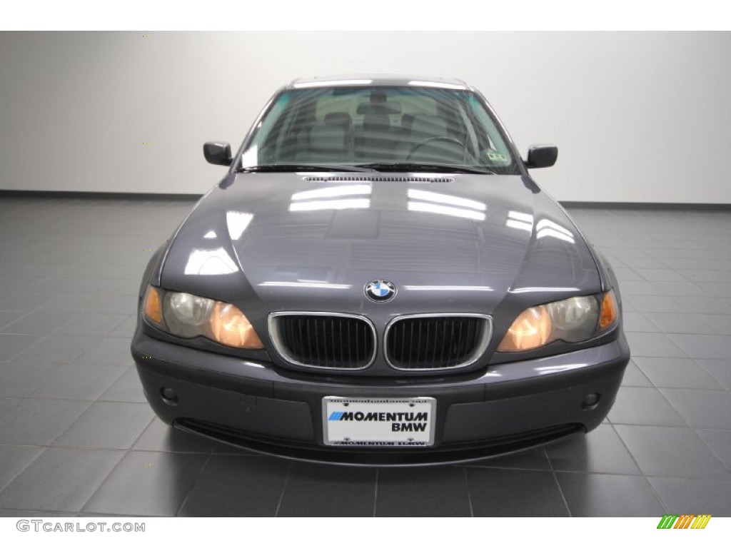 2003 3 Series 325i Sedan - Steel Grey Metallic / Grey photo #6