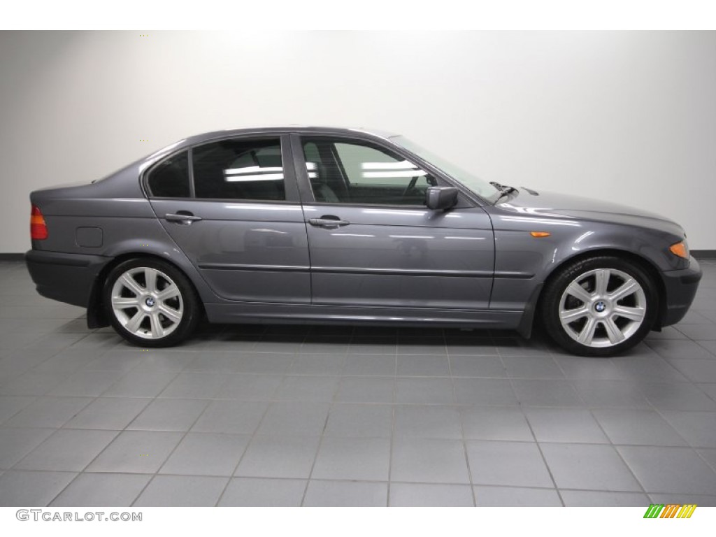 2003 3 Series 325i Sedan - Steel Grey Metallic / Grey photo #7