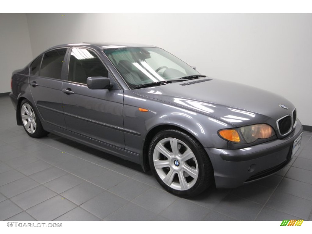 2003 3 Series 325i Sedan - Steel Grey Metallic / Grey photo #8