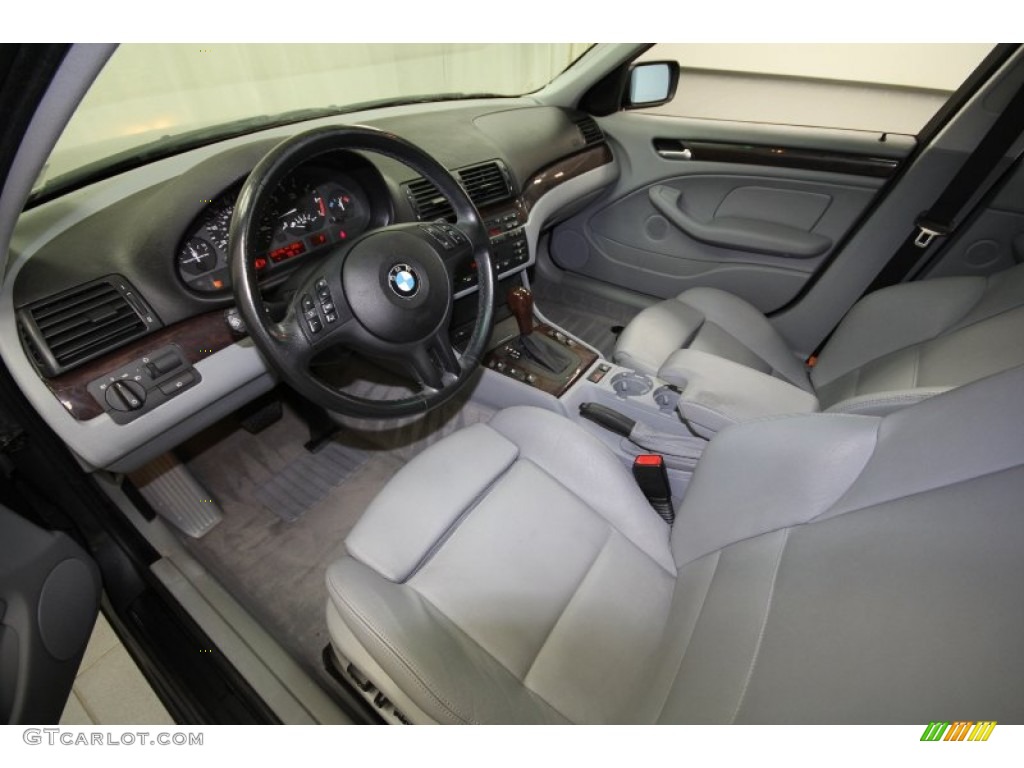 2003 3 Series 325i Sedan - Steel Grey Metallic / Grey photo #14