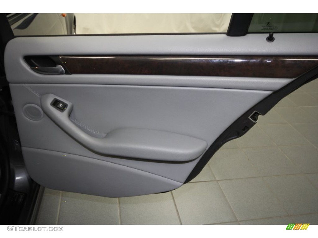 2003 3 Series 325i Sedan - Steel Grey Metallic / Grey photo #34