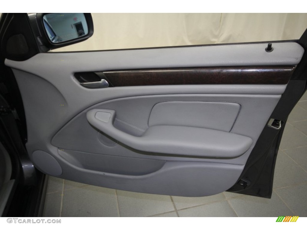 2003 3 Series 325i Sedan - Steel Grey Metallic / Grey photo #38
