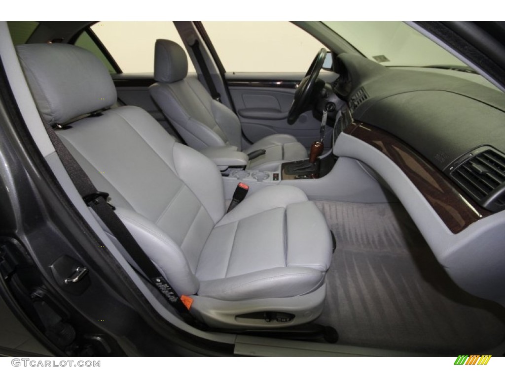 2003 3 Series 325i Sedan - Steel Grey Metallic / Grey photo #39