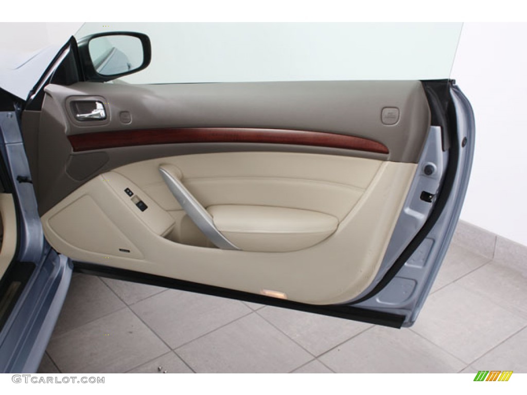 2009 Infiniti G 37 Convertible Wheat Door Panel Photo #64250083