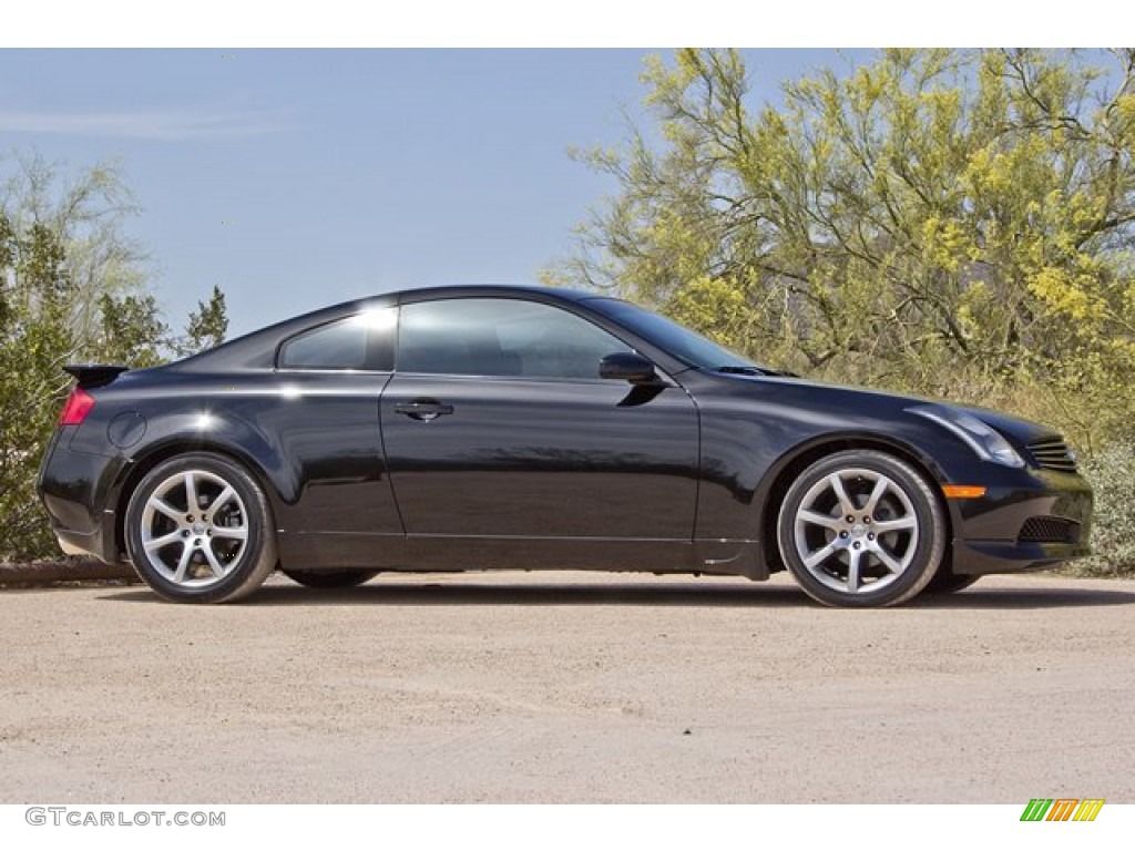 Black Obsidian 2003 Infiniti G 35 Coupe Exterior Photo #64250709