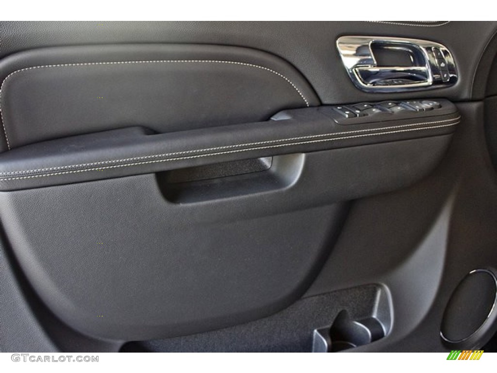 2012 Cadillac Escalade ESV Platinum AWD Ebony/Ebony Door Panel Photo #64251030