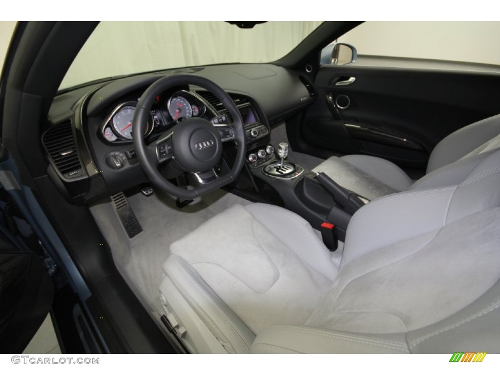 Titanium Grey Nappa Leather Interior 2011 Audi R8 Spyder 4.2 FSI quattro Photo #64251135