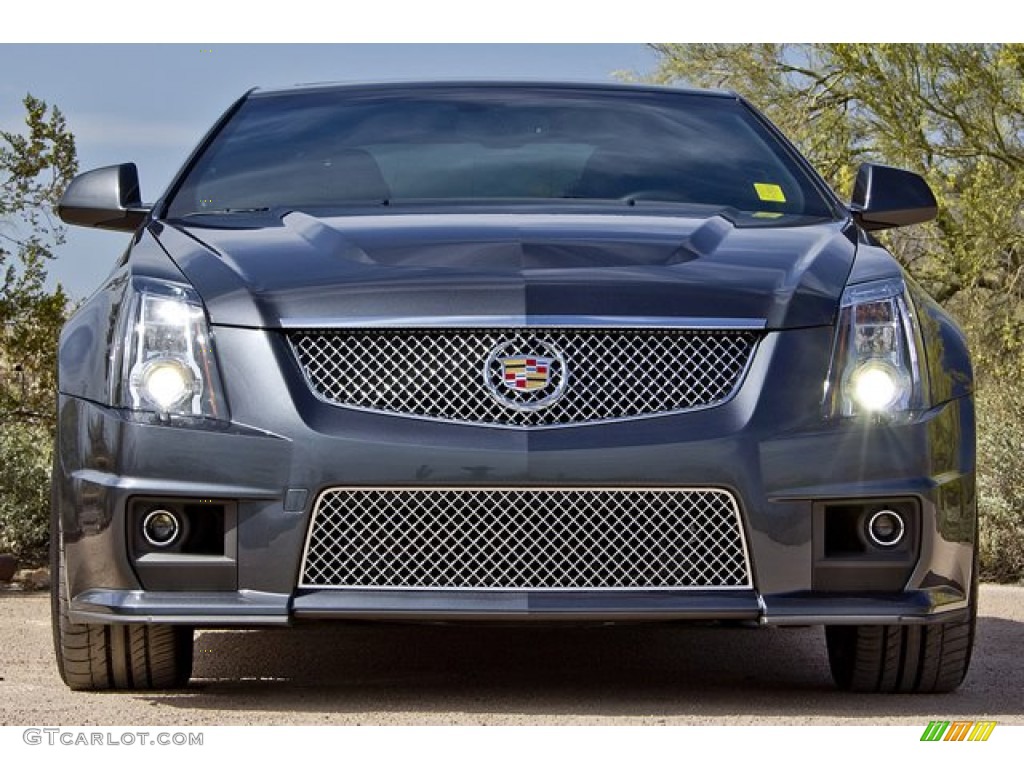 Thunder Gray ChromaFlair 2012 Cadillac CTS -V Coupe Exterior Photo #64251344