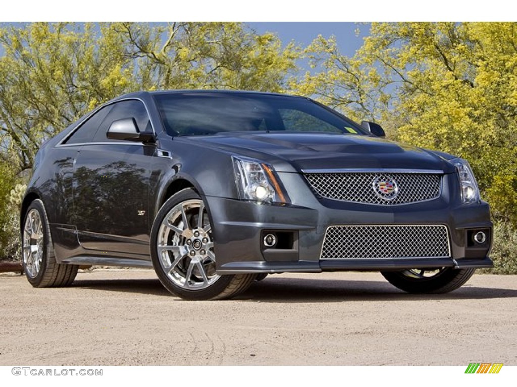 Thunder Gray ChromaFlair 2012 Cadillac CTS -V Coupe Exterior Photo #64251362