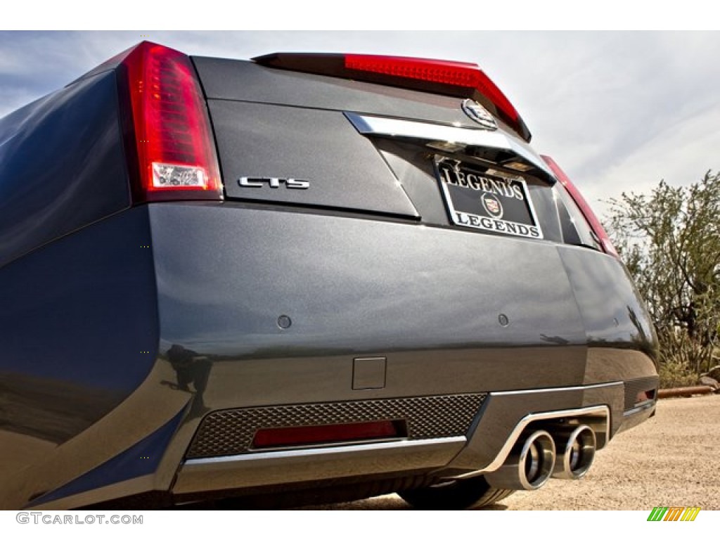 2012 CTS -V Coupe - Thunder Gray ChromaFlair / Ebony/Ebony photo #10