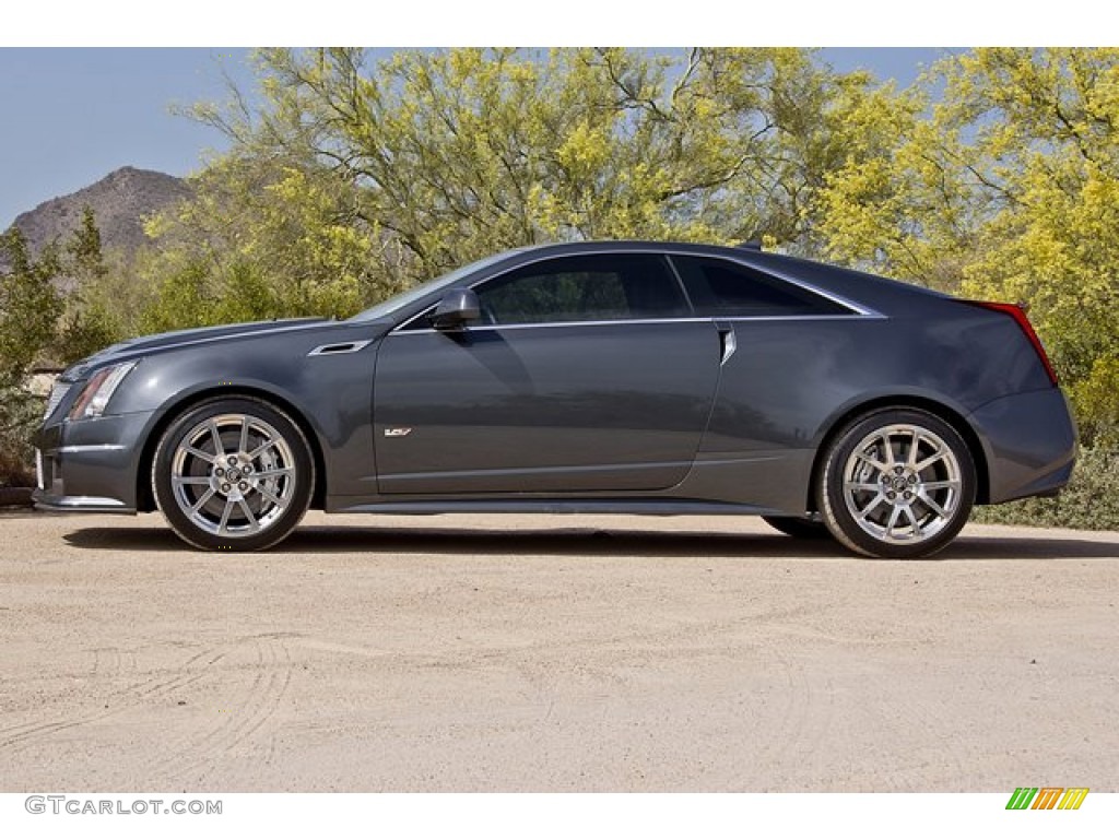 Thunder Gray ChromaFlair 2012 Cadillac CTS -V Coupe Exterior Photo #64251443