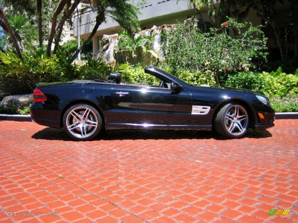 Black 2009 Mercedes-Benz SL 65 AMG Roadster Exterior Photo #64252121