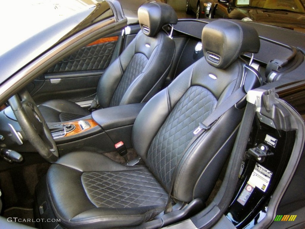 Black Interior 2009 Mercedes-Benz SL 65 AMG Roadster Photo #64252208