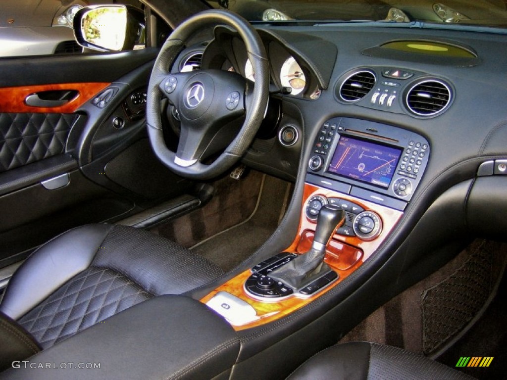 2009 Mercedes-Benz SL 65 AMG Roadster Black Dashboard Photo #64252269