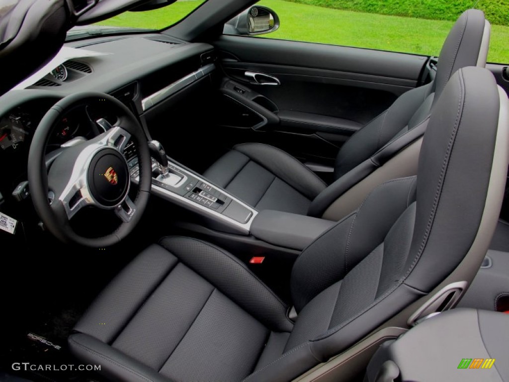 Black Interior 2012 Porsche New 911 Carrera S Cabriolet Photo #64252688