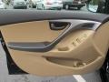 Beige 2013 Hyundai Elantra Limited Door Panel
