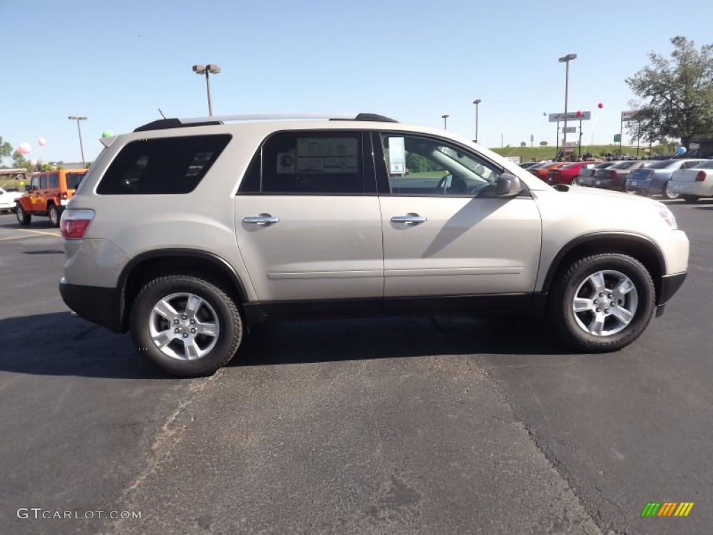 2012 Acadia SLE - Gold Mist Metallic / Ebony photo #4