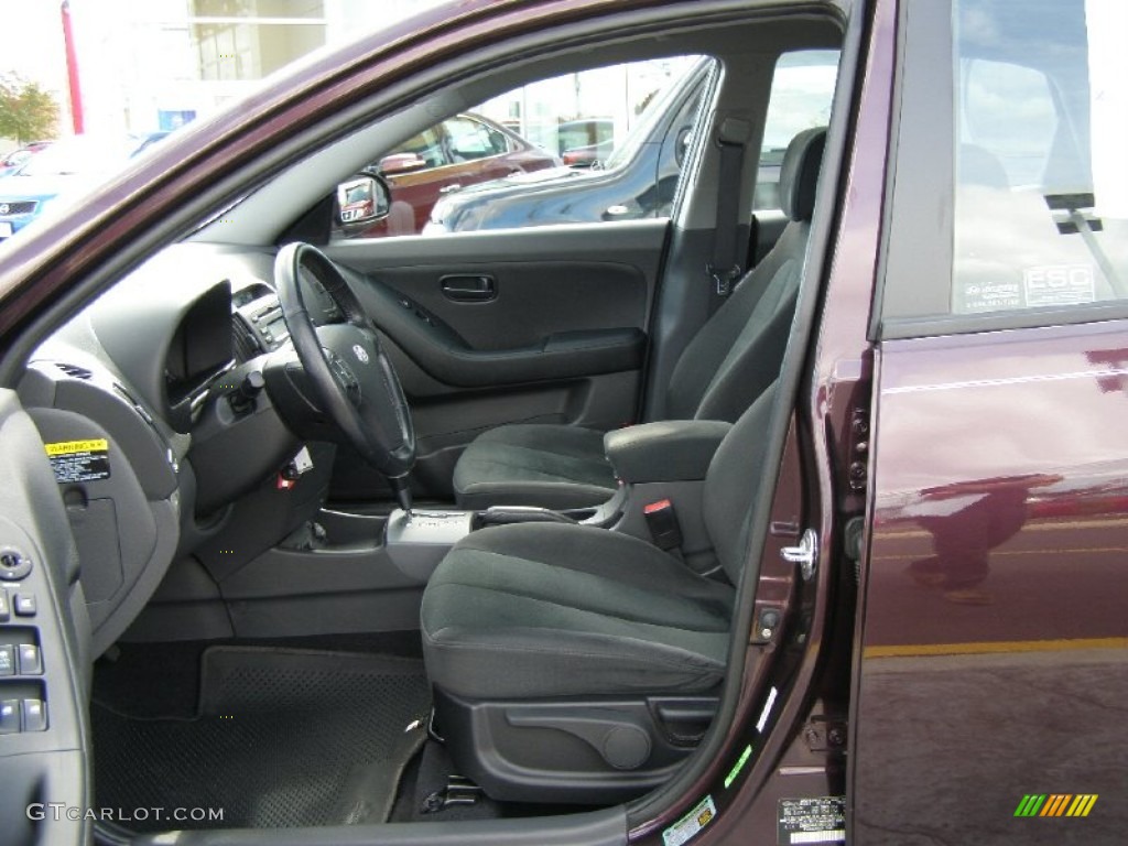 Gray Interior 2008 Hyundai Elantra SE Sedan Photo #64254482