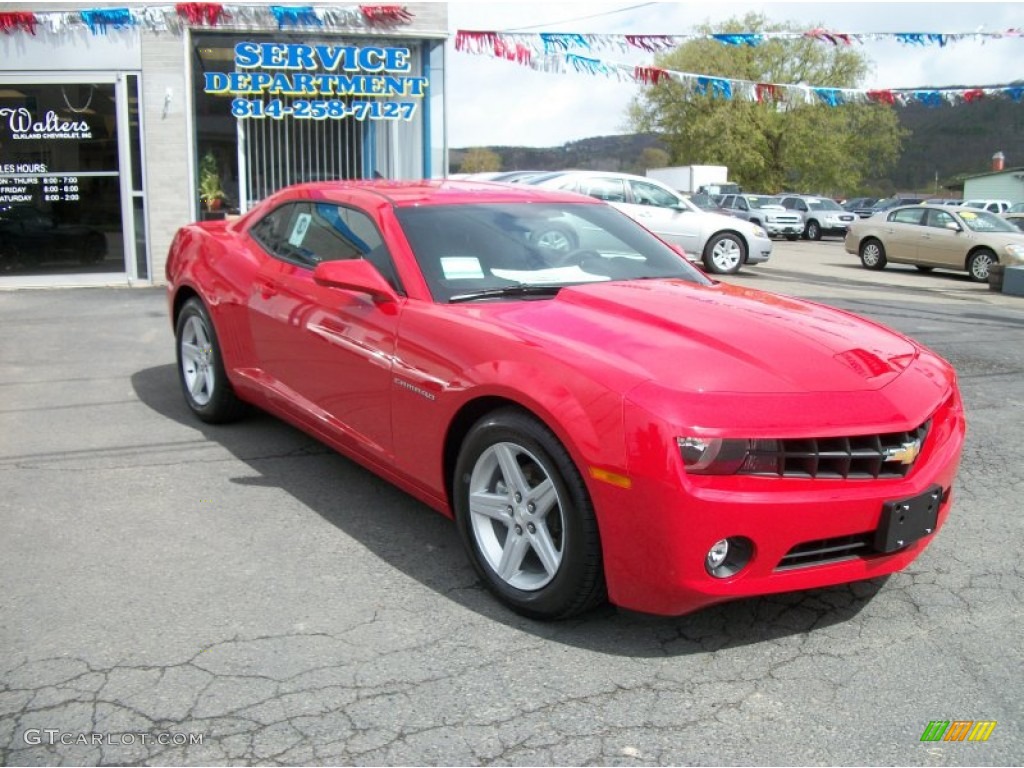 2012 Camaro LT Coupe - Victory Red / Black photo #2