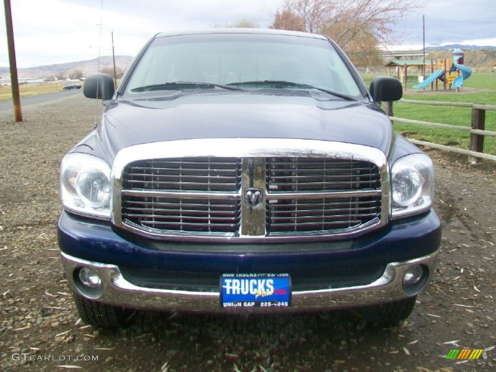 2007 Ram 1500 SLT Quad Cab 4x4 - Patriot Blue Pearl / Medium Slate Gray photo #6