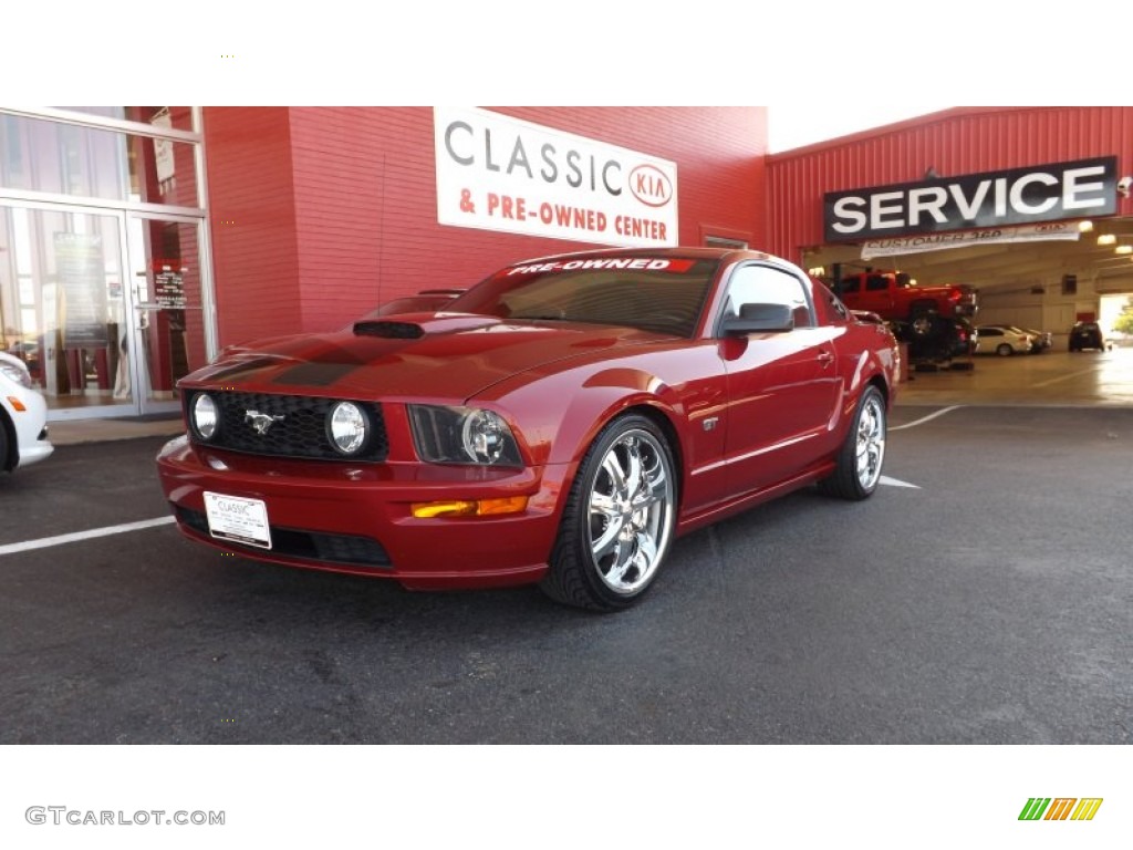 2008 Mustang GT Premium Coupe - Dark Candy Apple Red / Dark Charcoal photo #1
